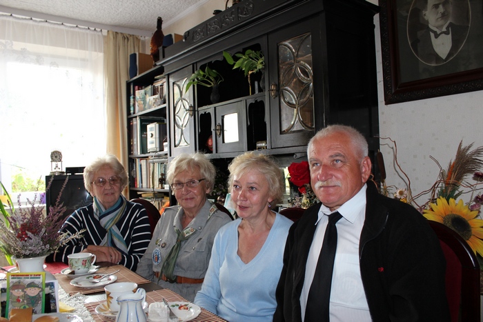 Od lewej, Druhna Stanisława Ziemian, phm. Maria Trylska, Kazimiera Barczyńska i hm. Stanisław Piasecki