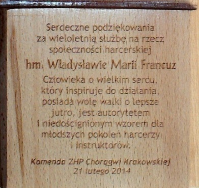 Benefis Druhny hm. Władysławy Marii Francuz