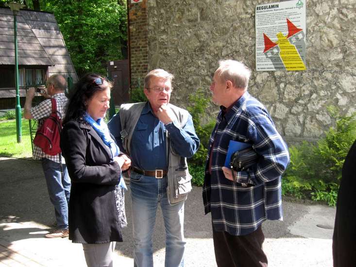 Od lewej: hm. Grażyna Janczarska , hm. Andrzej Brożek, hm. Ferdynand Nawratil